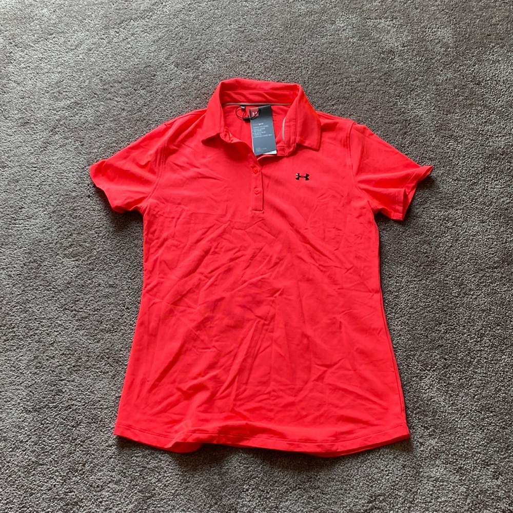 Under Armour HeatGear Bright Performance Golf Polo Shirt NWT SIZE S Fitted